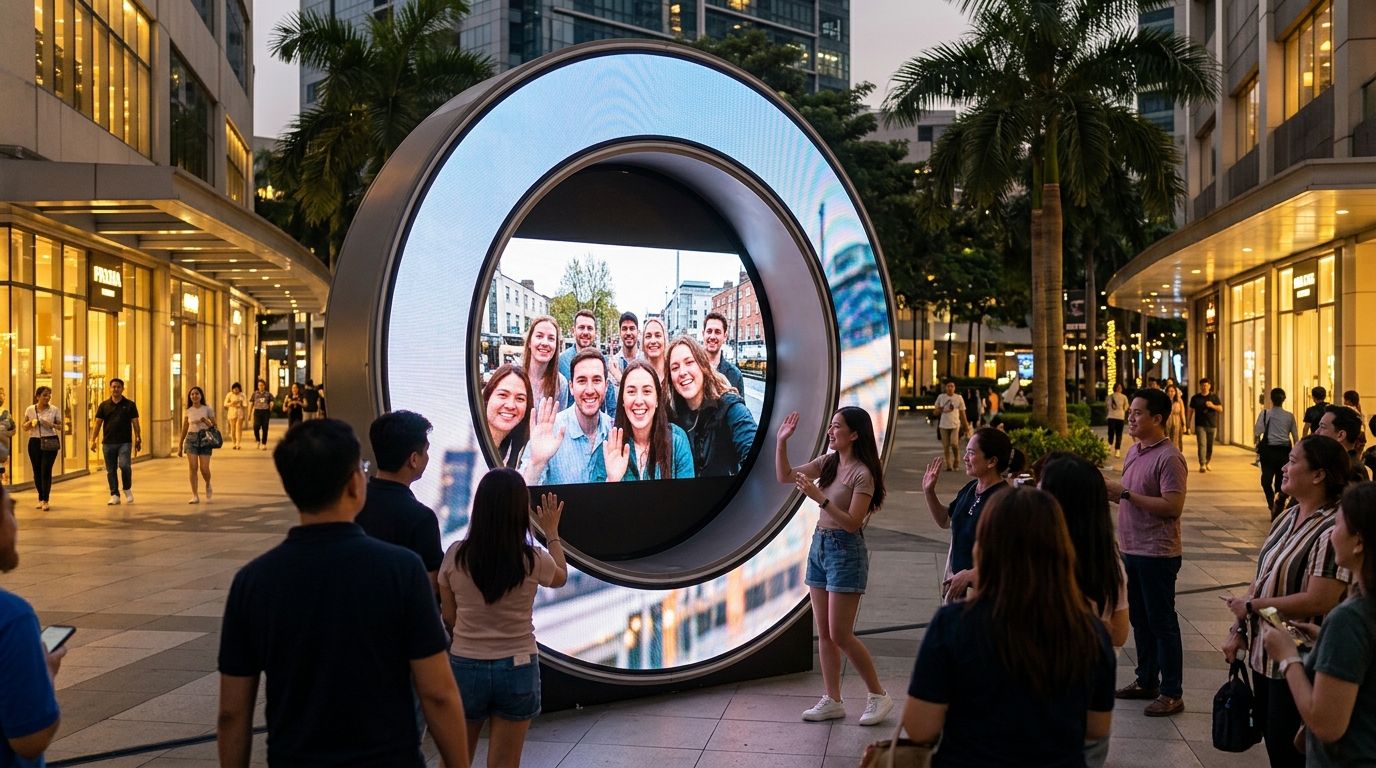 Asia's First Portal Opens in BGC, Giving Tourists a Real-Time Window to Europe and the US Without a Plane Ticket