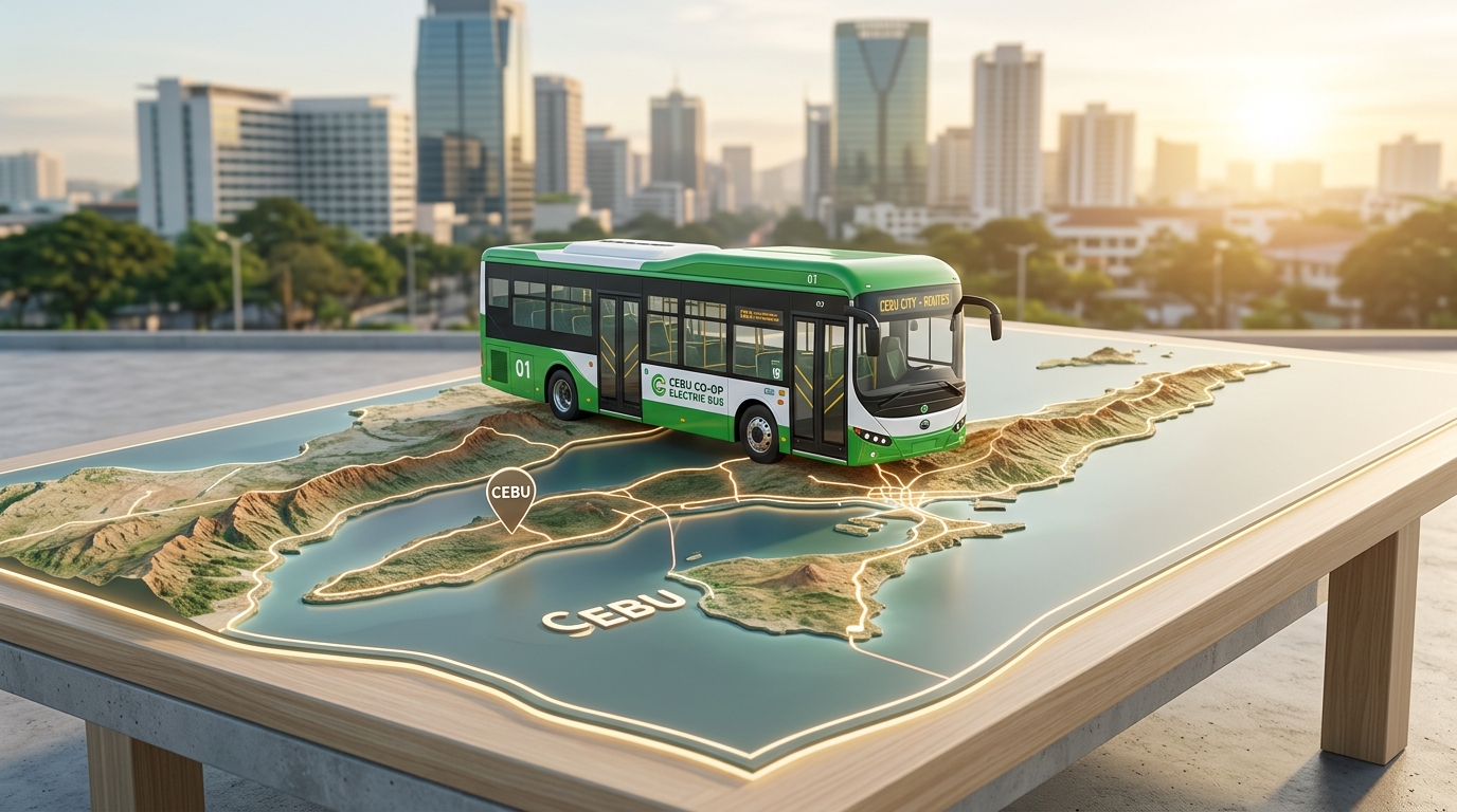 Cebu Transport Co-ops Soon to Benefit from New Down-Payment-Free Electric Bus Program