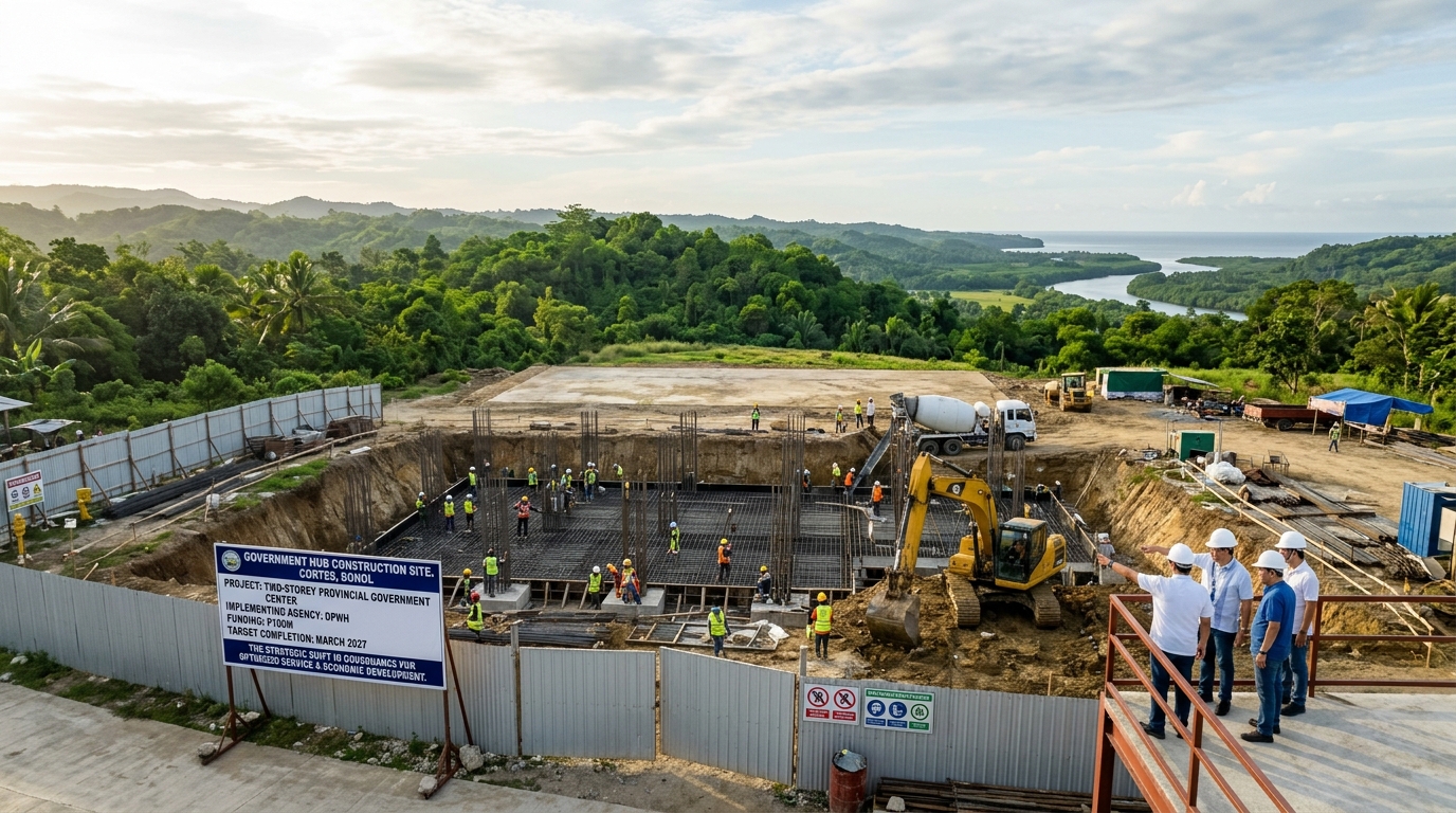 Bohol Breaks Ground on P100-M Gov’t Center in Cortes, Eyes Tourism Boost