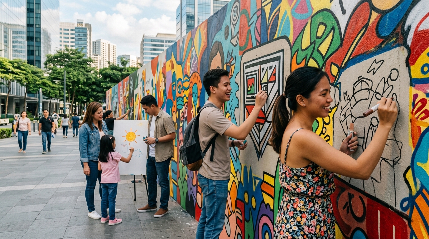 BGC Taguig 2026: BGC Interactive Art Walls Engage Tourists Through Creative Participation