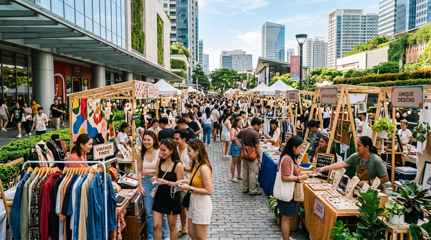 BGC Taguig 2026: Weekend Flea Markets and Pop-Up Shops Attract Trend Hunters