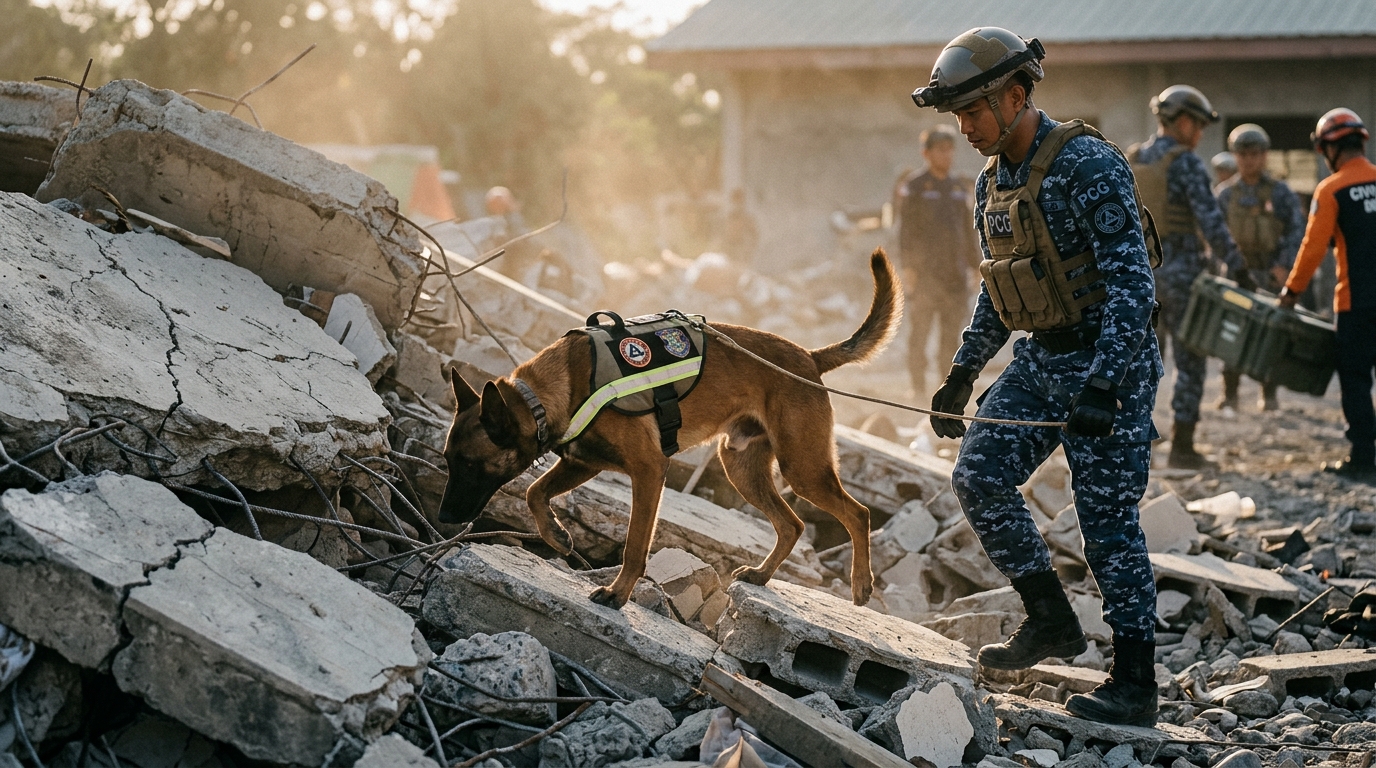 Meet Summit, Theo, and Travis: PCG's Heroic K9s Save Lives in Pampanga