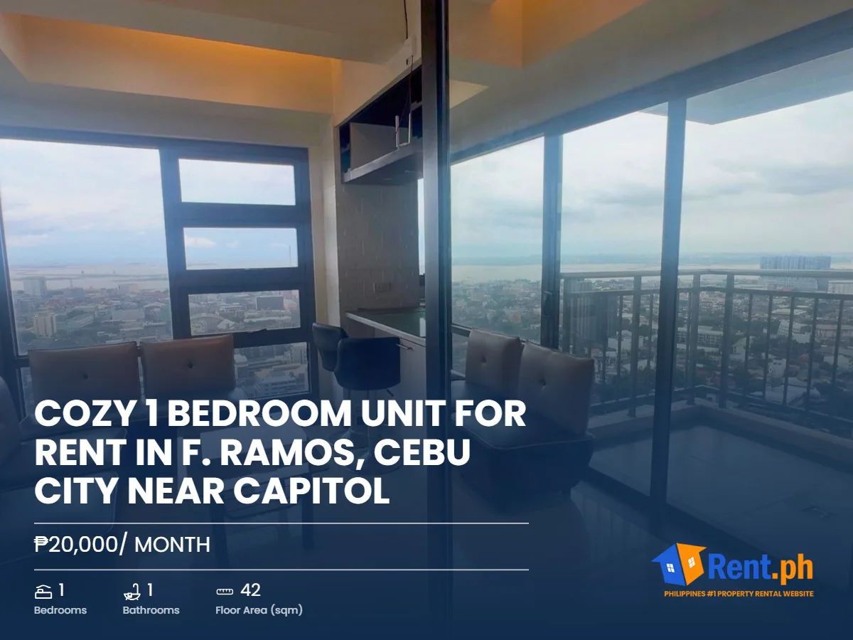 Cozy 1 Bedroom Unit For Rent in F. Ramos, Cebu City near Capitol