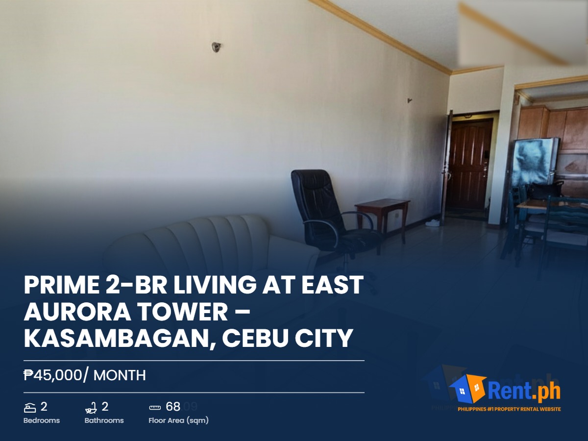Prime 2-BR Living at East Aurora Tower – Kasambagan, Cebu City