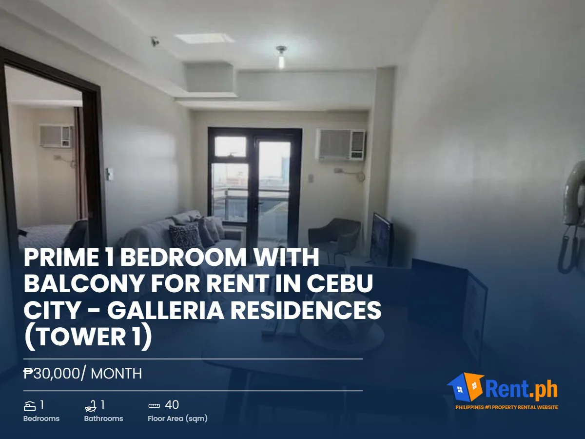 prime-1-bedroom-with-balcony-for-rent-in-cebu-city-galleria-residences-tower-1-for-rent