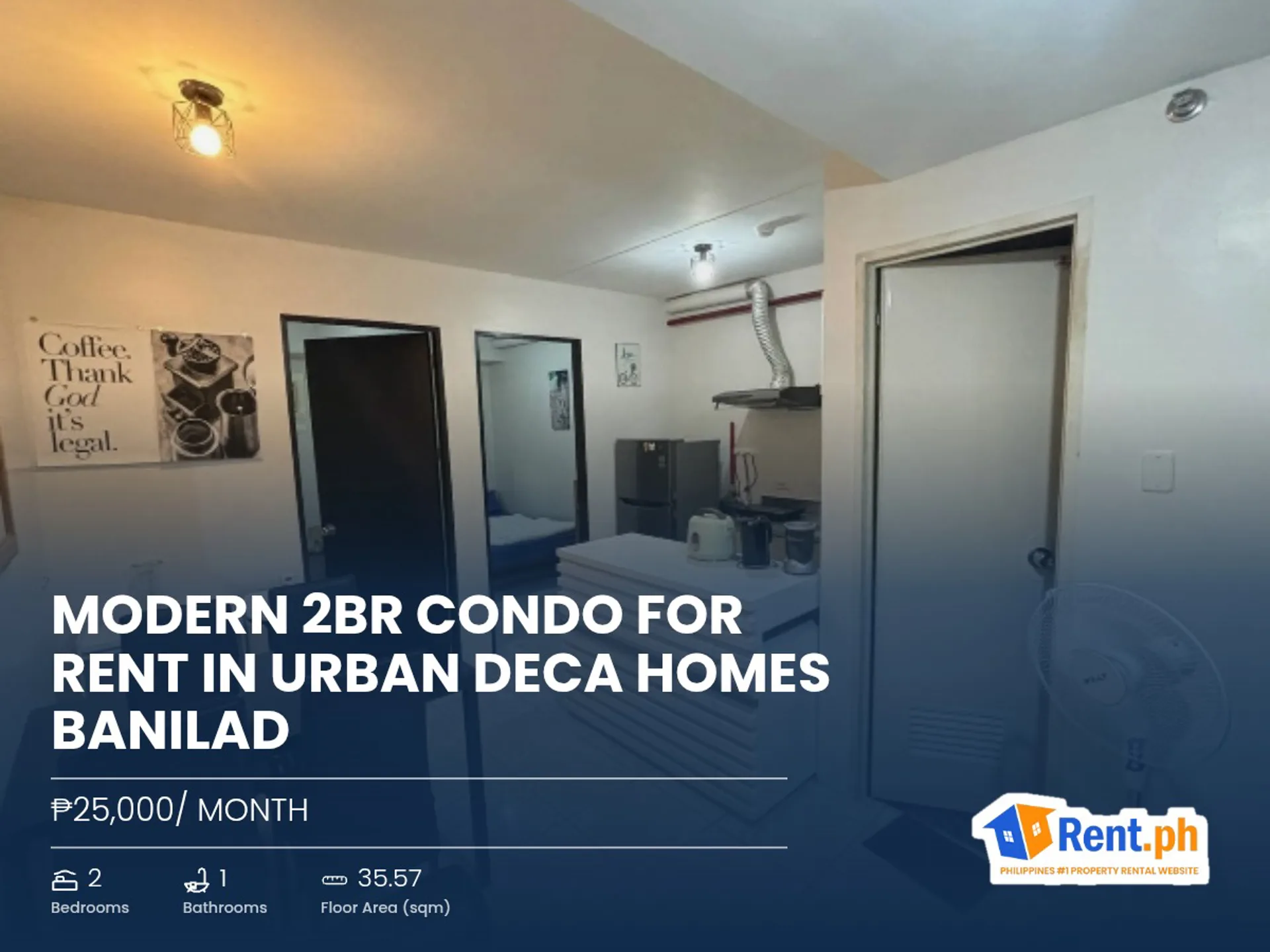 Modern 2BR Condo For Rent in Urban Deca Homes Banilad