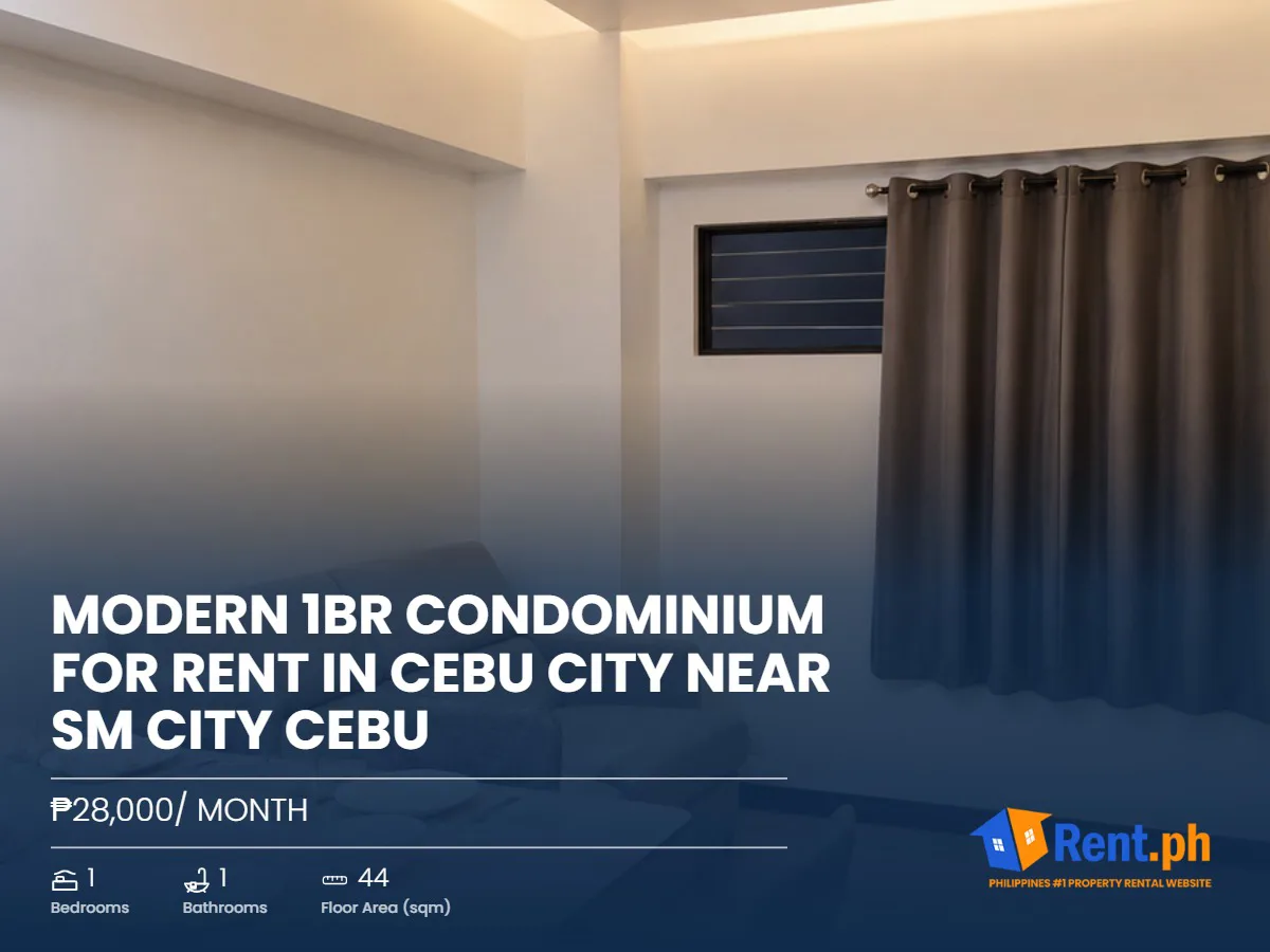 Modern 1BR Condominium For Rent in Cebu City near SM City Cebu
