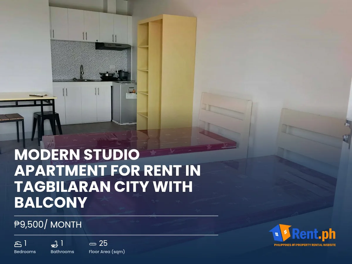 modern-studio-apartment-for-rent-in-tagbilaran-city-with-balcony-for-rent
