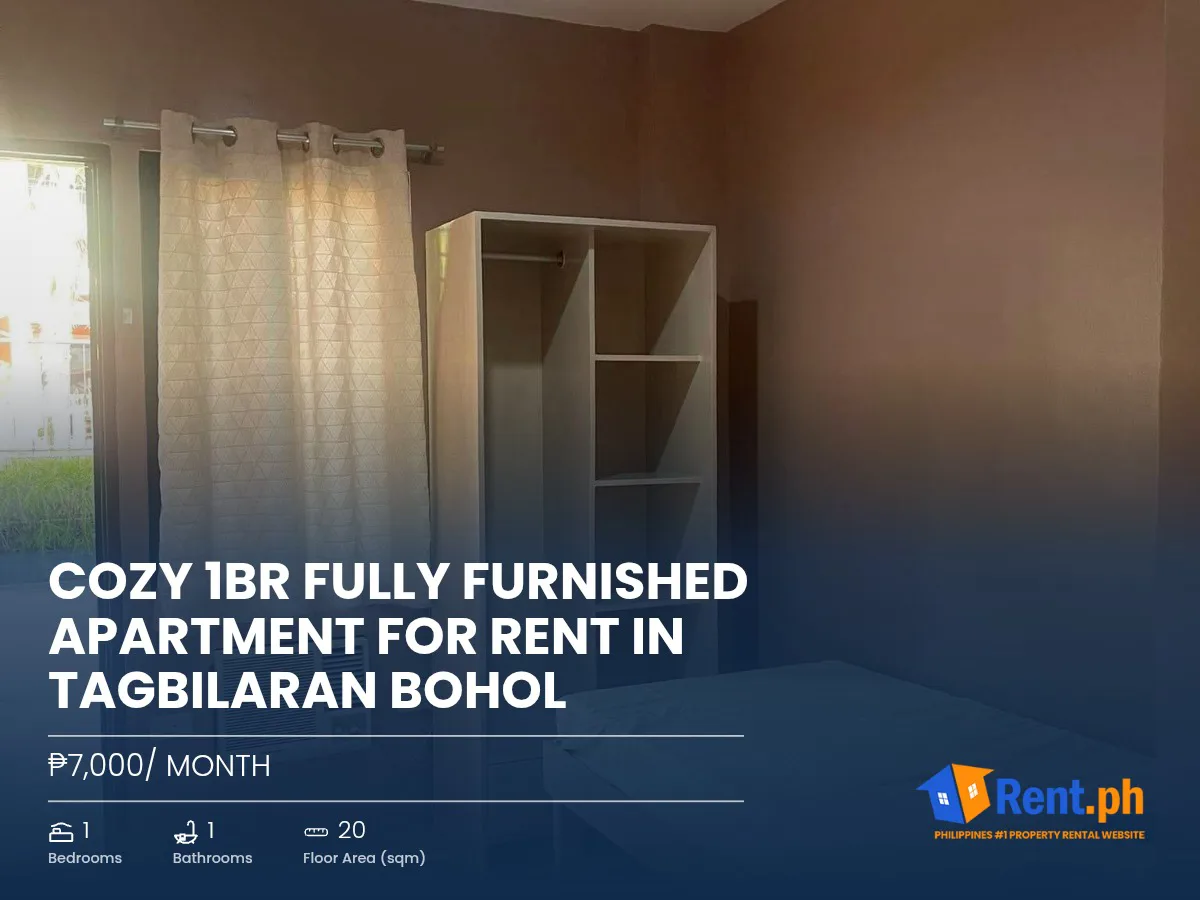 Cozy 1BR Fully Furnished Apartment For Rent in Tagbilaran Bohol