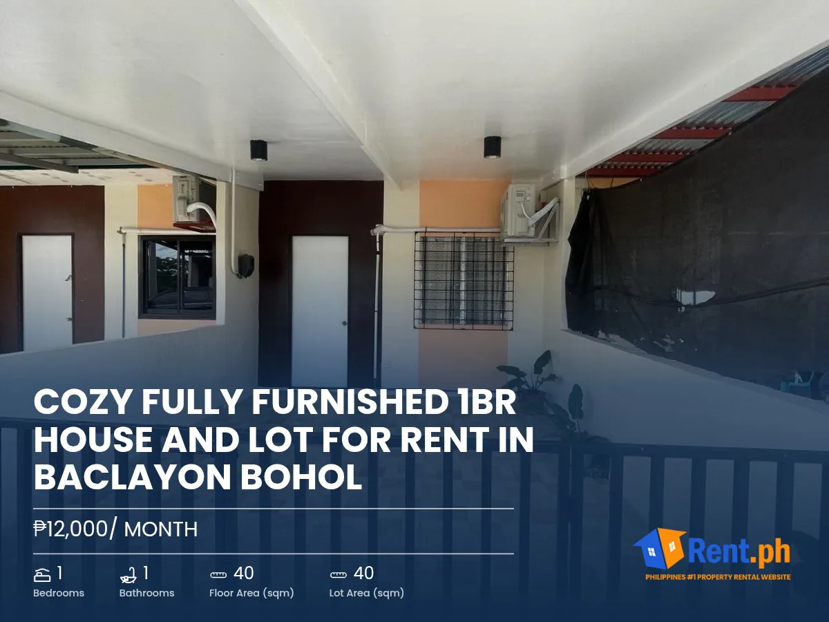 Cozy Fully Furnished 1BR House and Lot For Rent in Baclayon Bohol