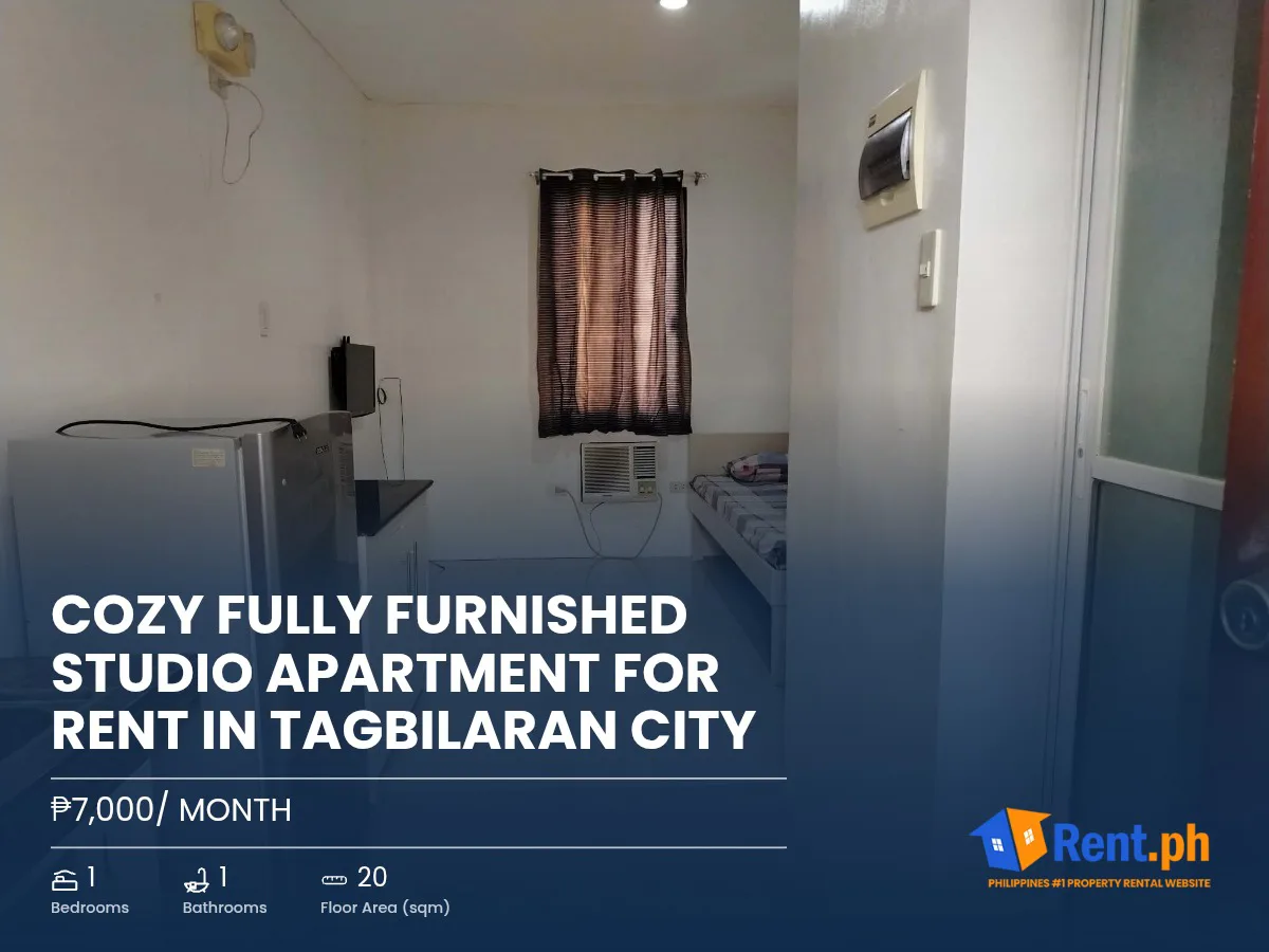 Cozy Fully Furnished Studio Apartment For Rent in Tagbilaran City