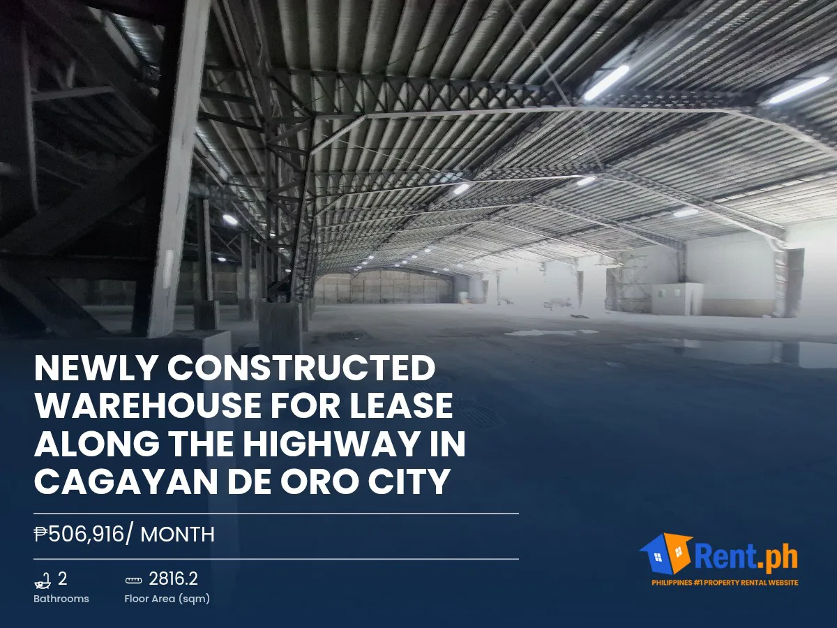 Newly Constructed Warehouse for Lease along the highway in Cagayan de Oro City