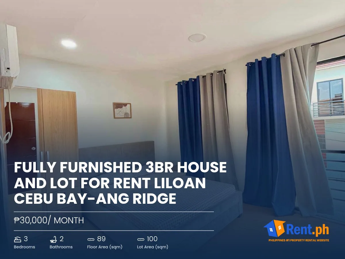 Fully Furnished 3BR House and Lot For Rent Liloan Cebu Bay-Ang Ridge