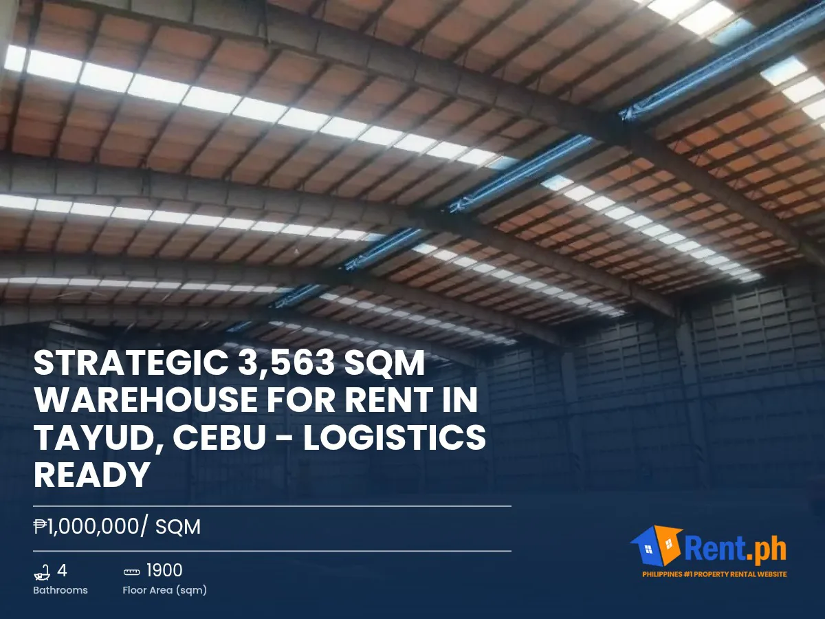 Strategic 3,563 sqm Warehouse for Rent in Tayud, Cebu - Logistics Ready