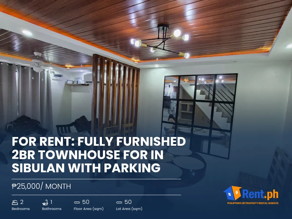 For Rent: Fully Furnished 2BR Townhouse For in Sibulan with Parking
