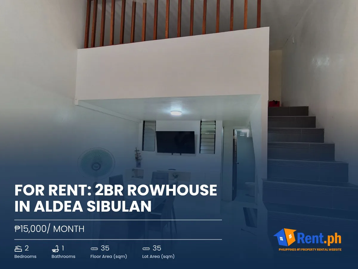 For Rent: 2BR Rowhouse in Aldea Sibulan