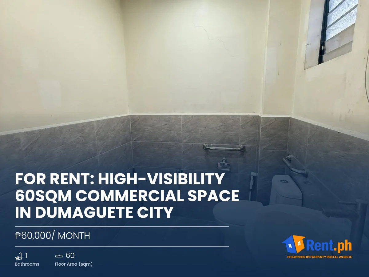 For Rent: High-Visibility 60sqm Commercial Space in Dumaguete City