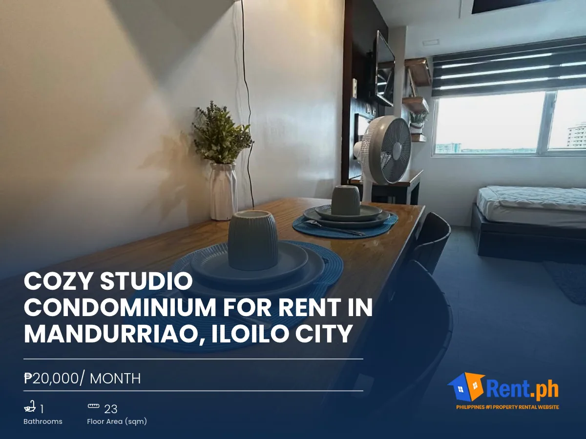 Cozy Studio Condominium For Rent in Mandurriao, Iloilo City