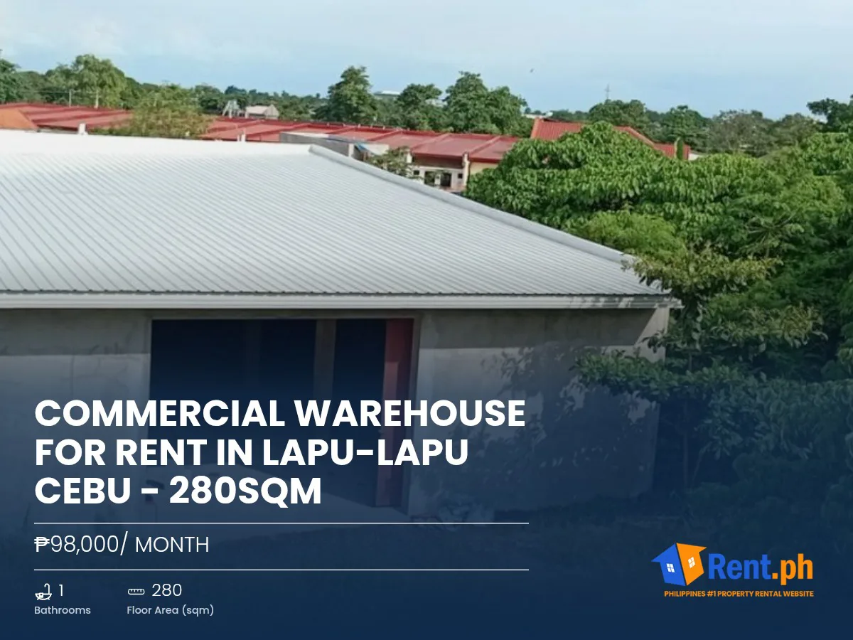 Commercial Warehouse For Rent in Lapu-Lapu Cebu - 280sqm