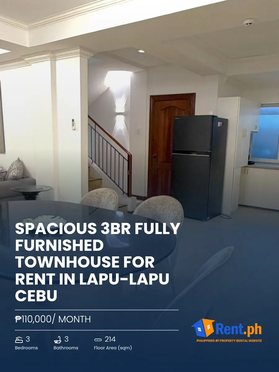 Spacious 3BR Fully Furnished Townhouse For Rent in Lapu-Lapu Cebu - Secondary Image