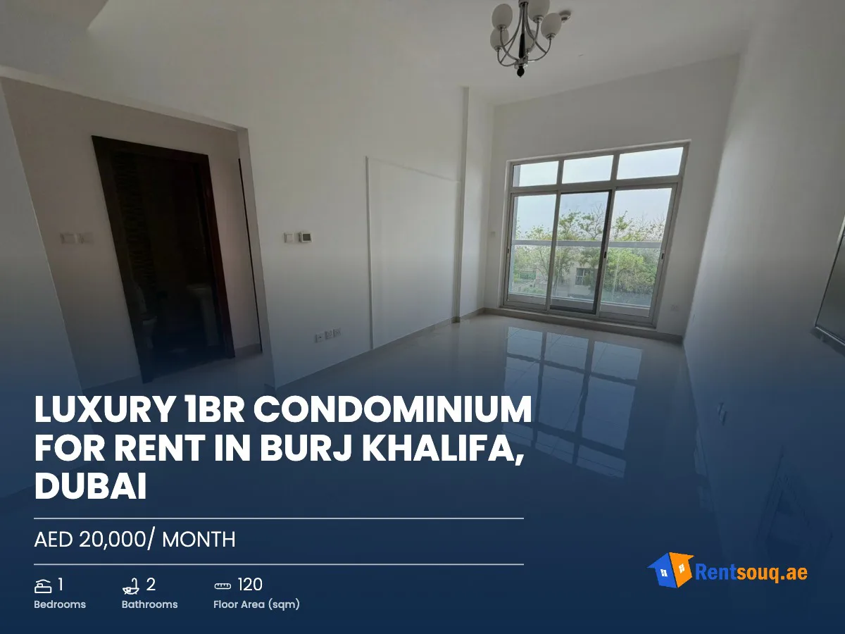 Luxury 1BR Condominium For Rent in Burj Khalifa, Dubai