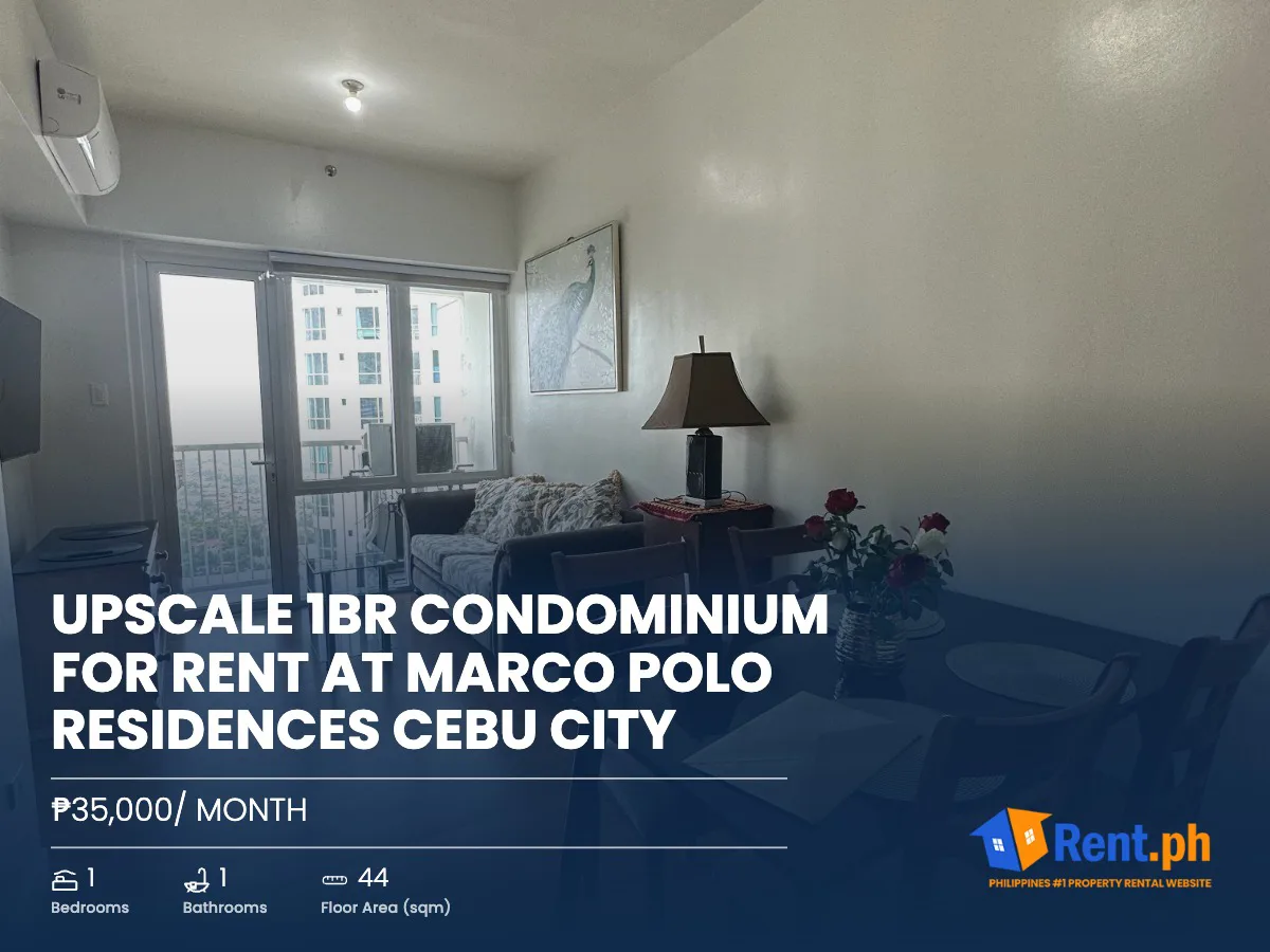 Upscale 1BR Condominium For Rent at Marco Polo Residences Cebu City