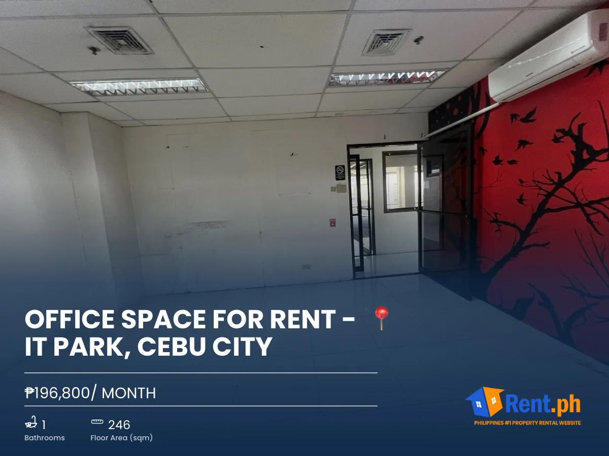 OFFICE SPACE FOR RENT -  📍 IT Park, Cebu City