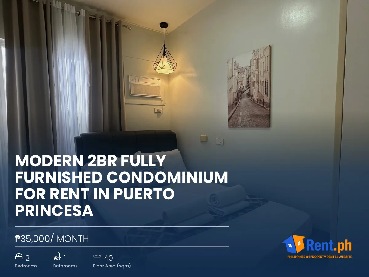 Modern 2BR Fully Furnished Condominium For Rent in Puerto Princesa