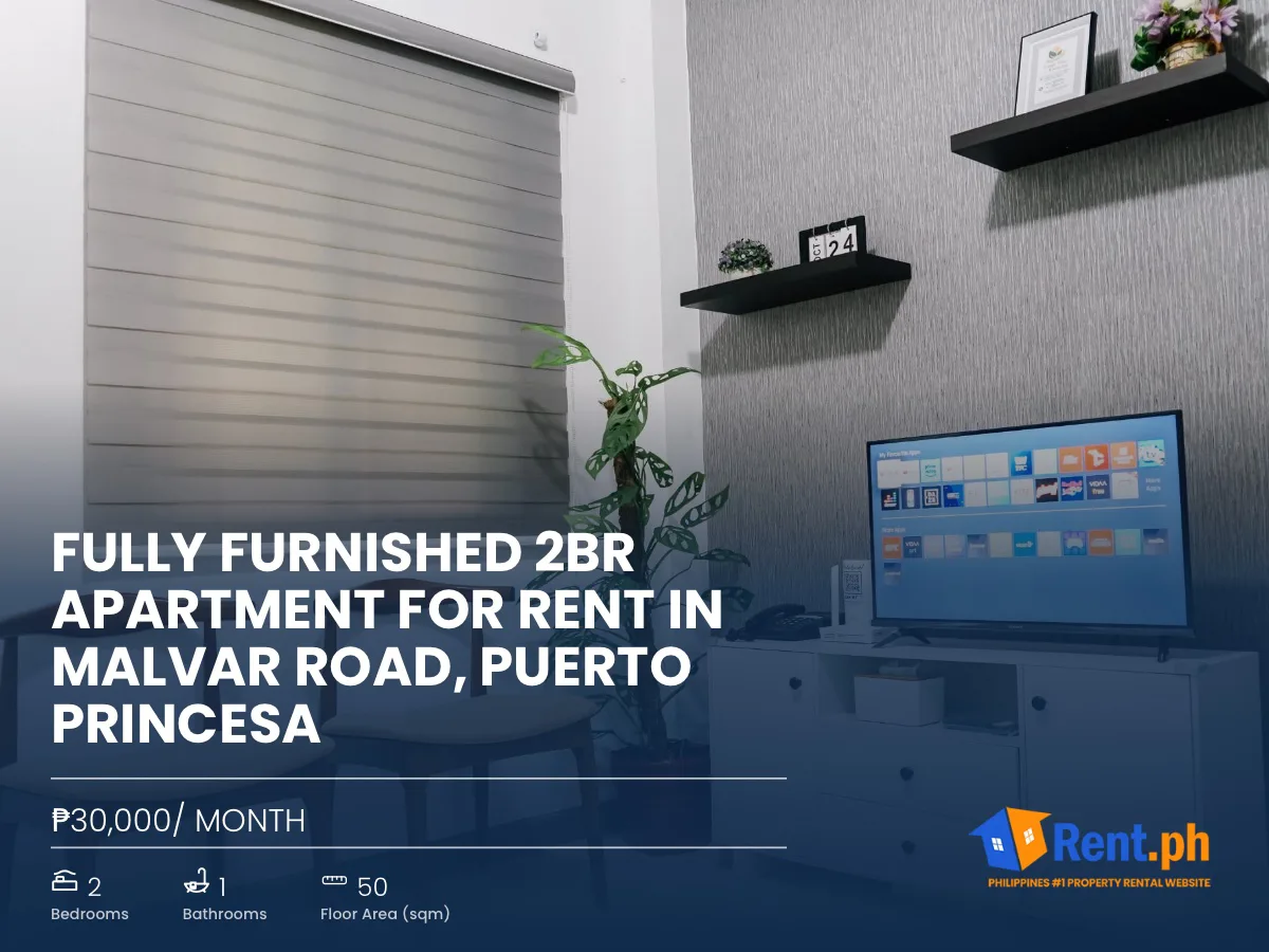 Fully Furnished 2BR Apartment For Rent in Malvar Road, Puerto Princesa