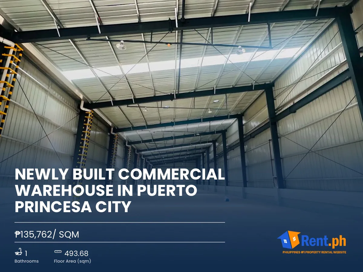 NEWLY BUILT COMMERCIAL WAREHOUSE IN PUERTO PRINCESA CITY