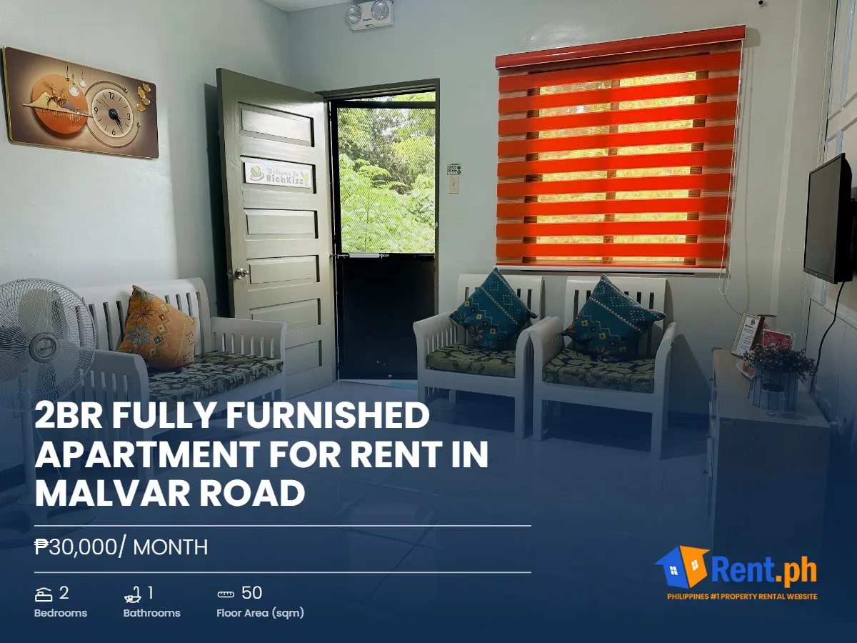  2BR Fully Furnished Apartment For Rent in Malvar road