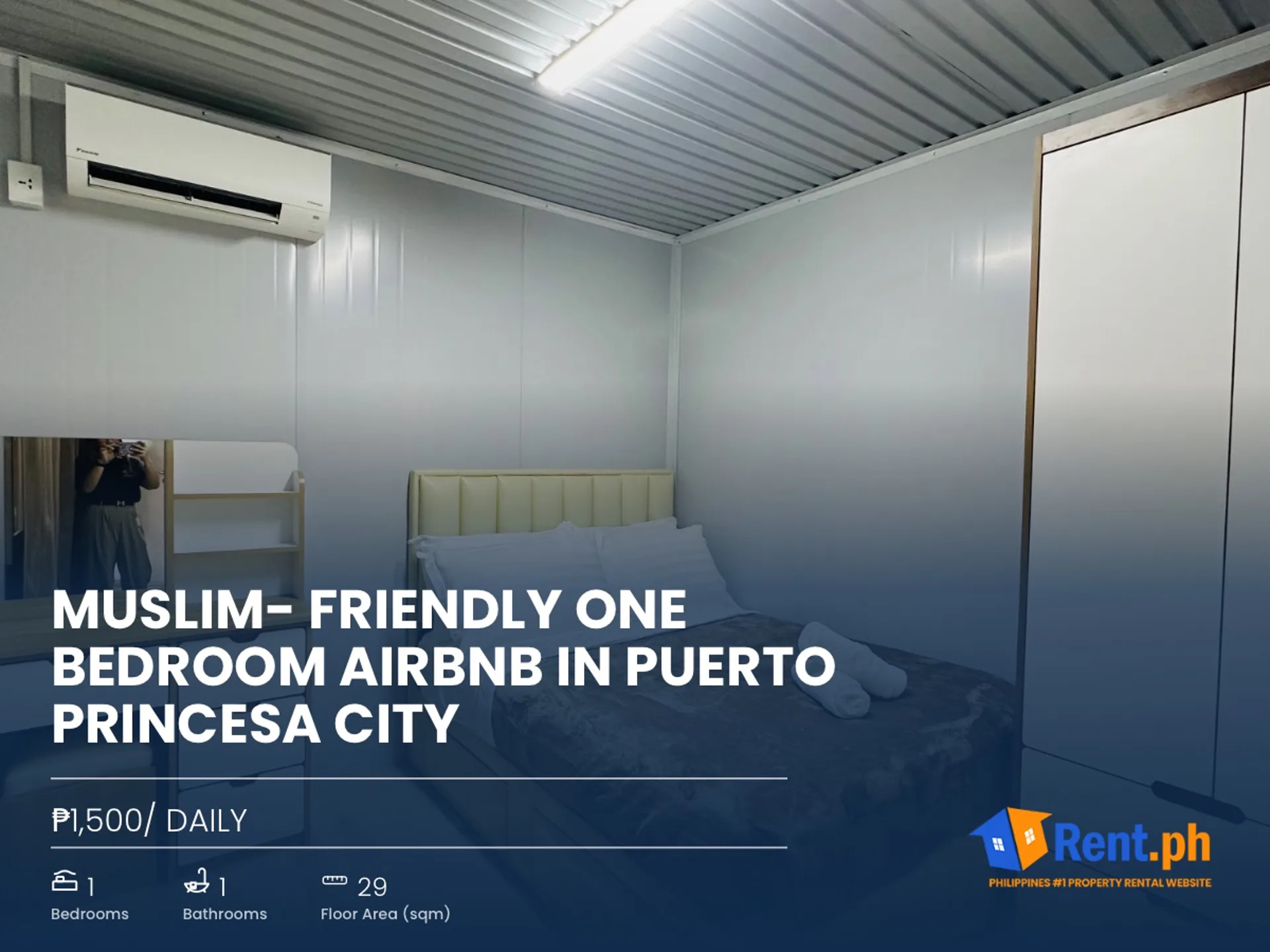 Muslim- Friendly One bedroom Airbnb in Puerto Princesa City 