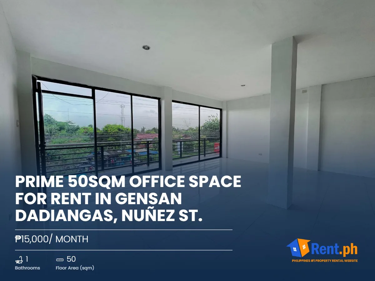 Prime 50sqm Office Space For Rent in GenSan Dadiangas, Nuñez St.