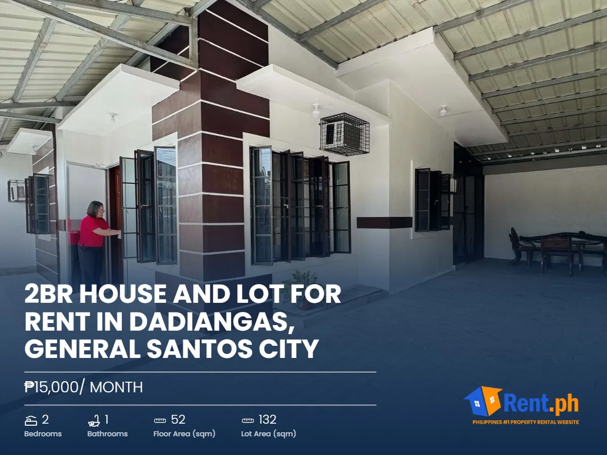 2BR House and Lot For Rent in Dadiangas, General Santos City
