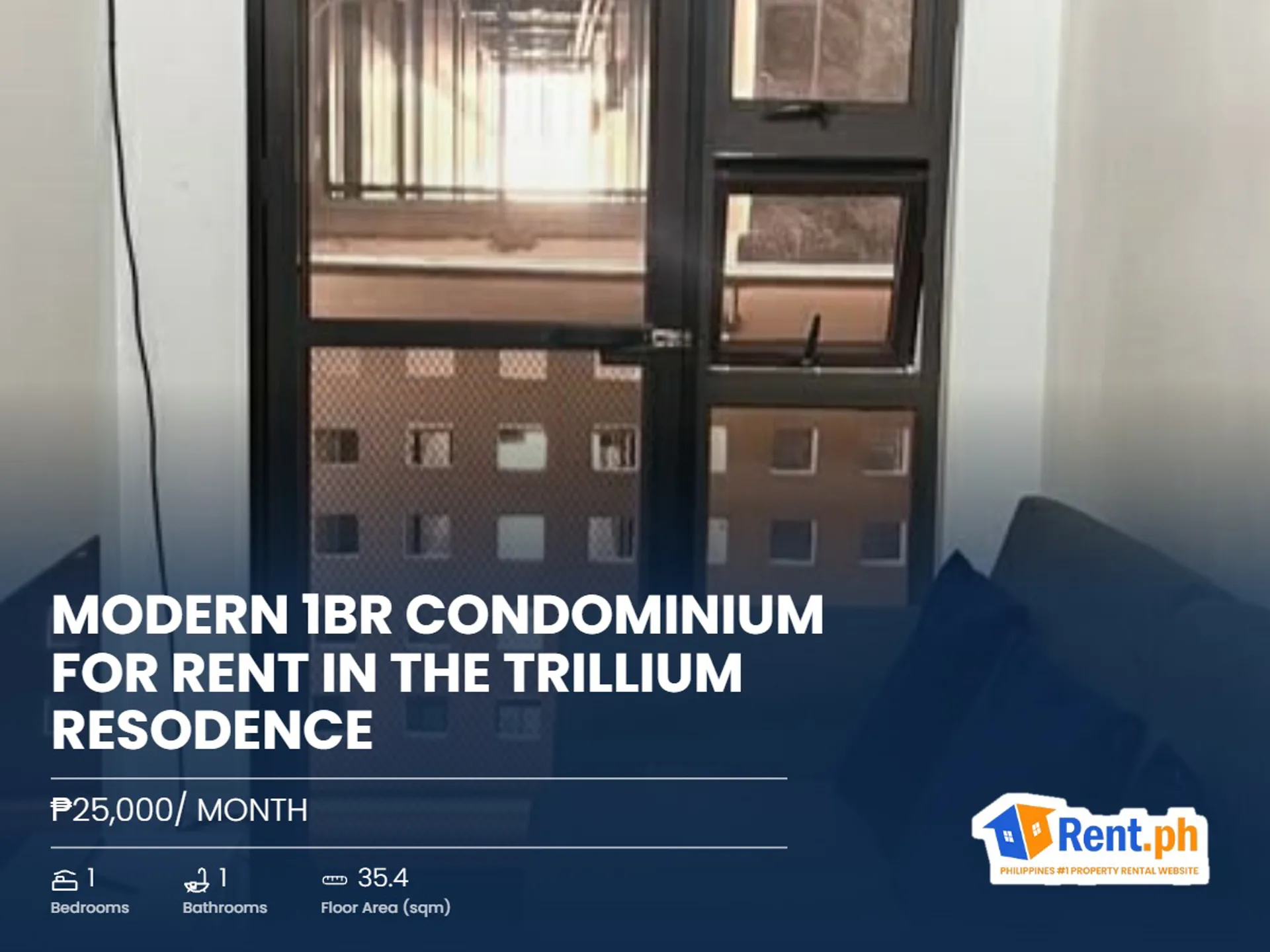 Modern 1BR Condominium For Rent in The Trillium Resodence