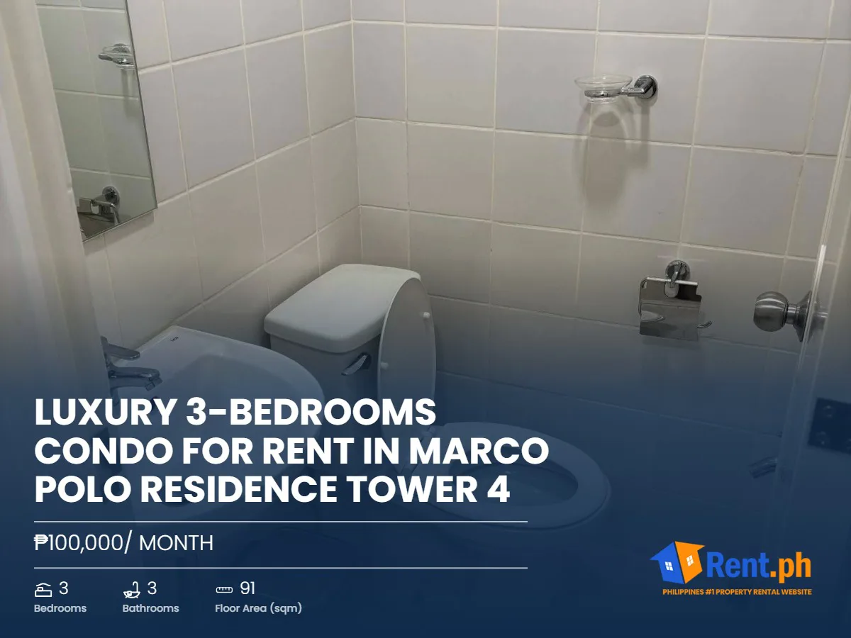 Luxury 3-Bedrooms Condo for Rent in Marco Polo Residence Tower 4