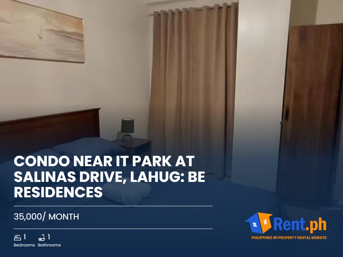 Condo near IT Park at Salinas Drive, Lahug: BE Residences