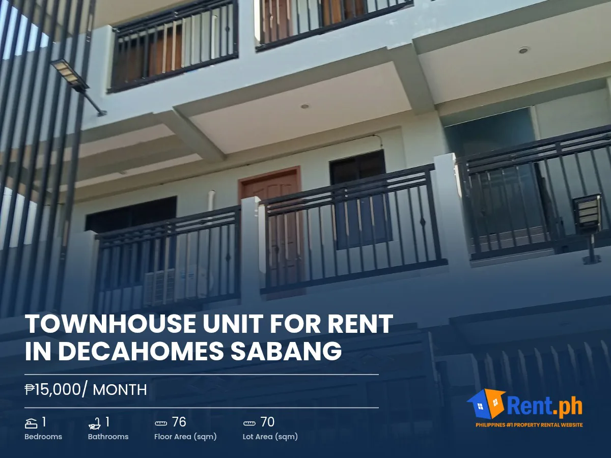 TOWNHOUSE UNIT FOR RENT IN DECAHOMES SABANG