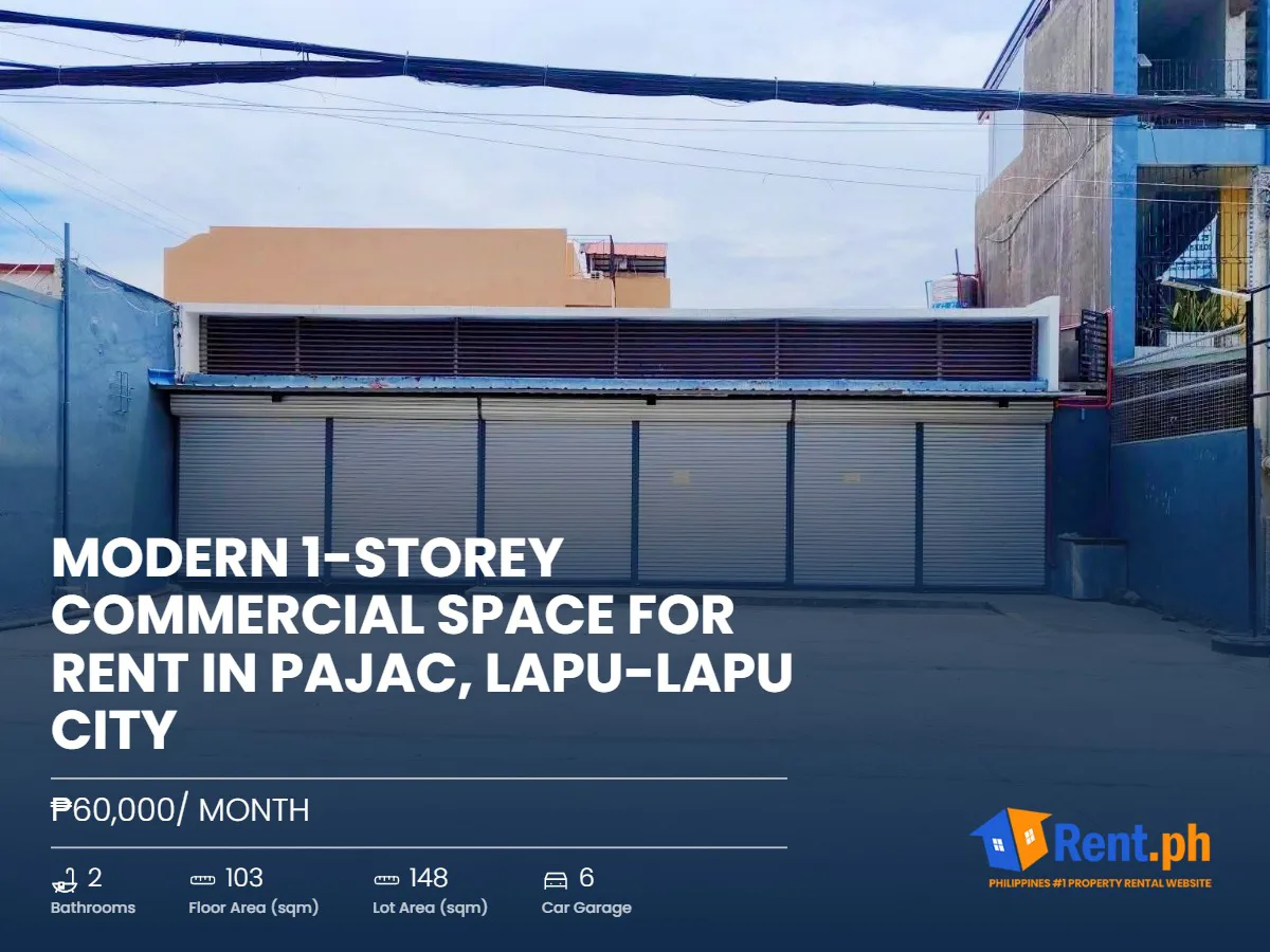 Modern 1-Storey Commercial Space For Rent in Pajac, Lapu-Lapu City - Secondary Image