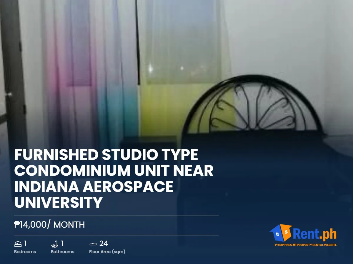 Furnished Studio Type Condominium Unit near Indiana Aerospace University