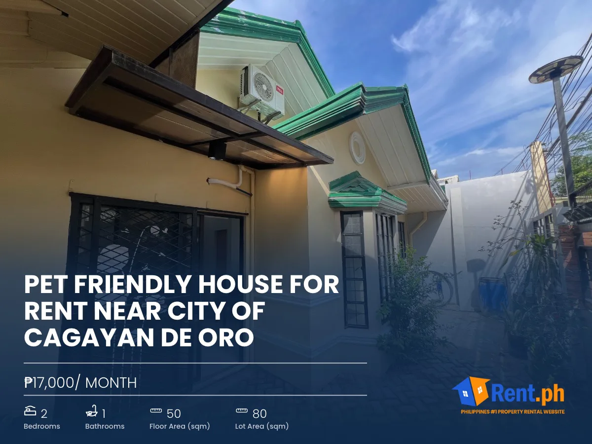 PET FRIENDLY HOUSE FOR RENT NEAR CITY OF CAGAYAN DE ORO