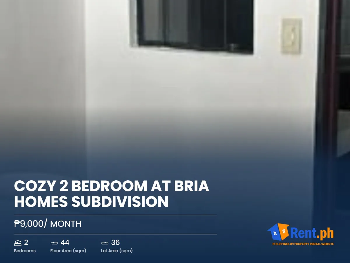 Cozy 2 bedroom at Bria Homes Subdivision