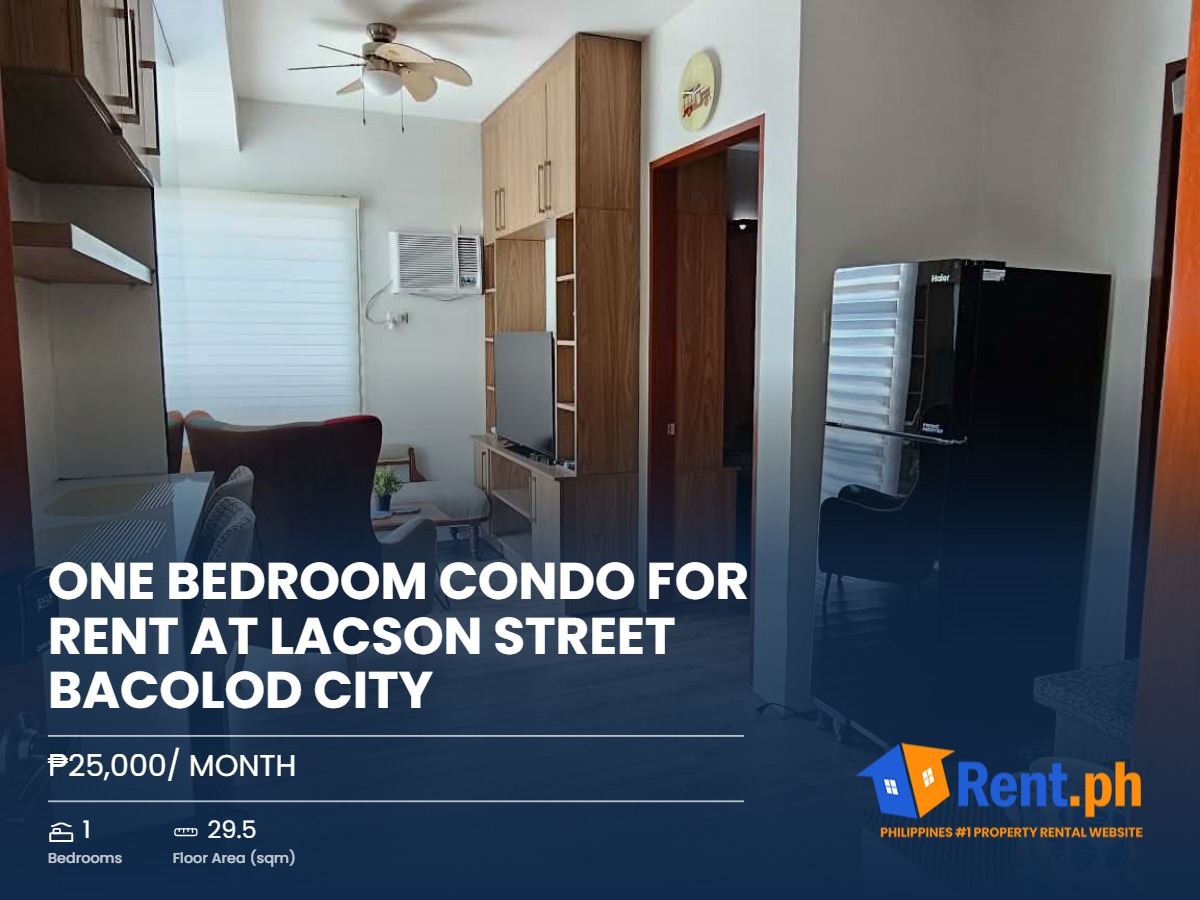 One Bedroom Condo for Rent at Lacson Street Bacolod City