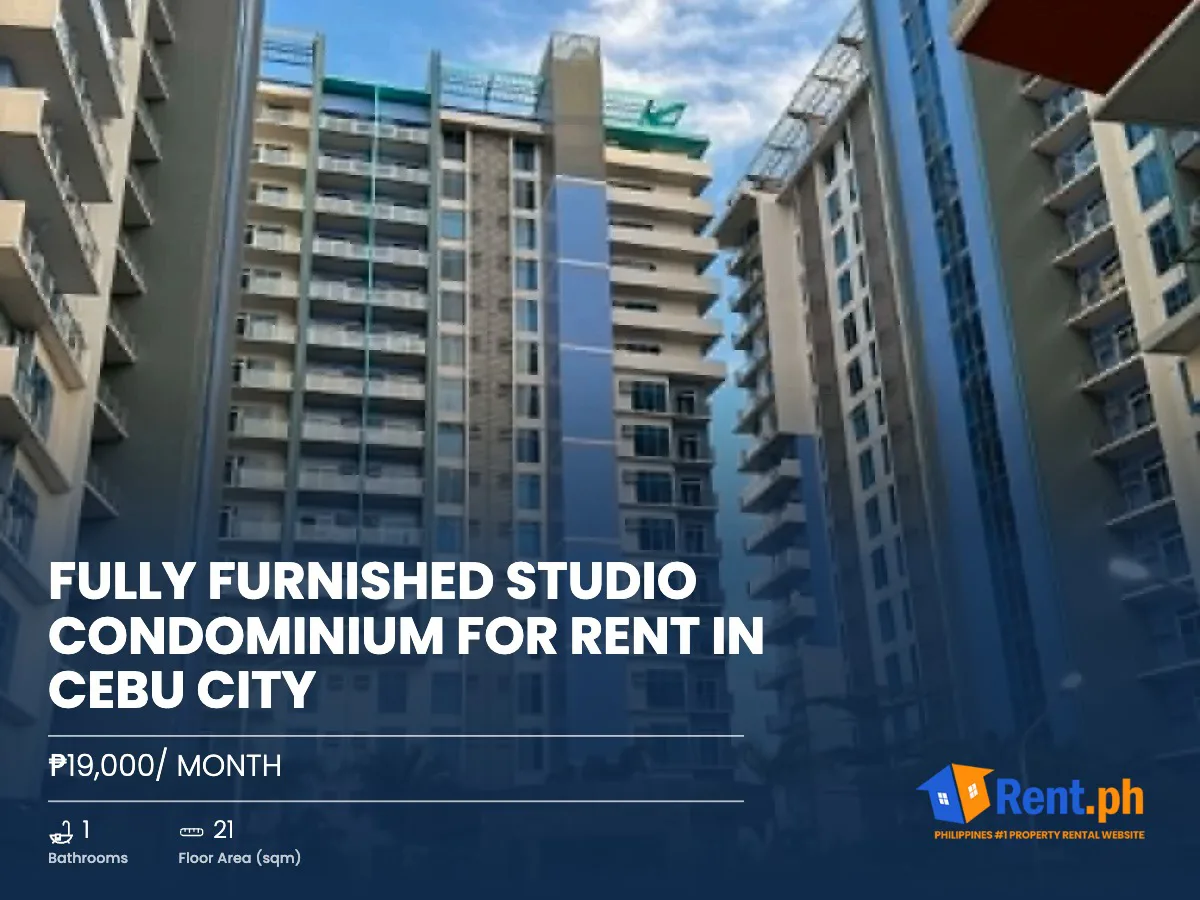 Fully Furnished Studio Condominium For Rent in Cebu City