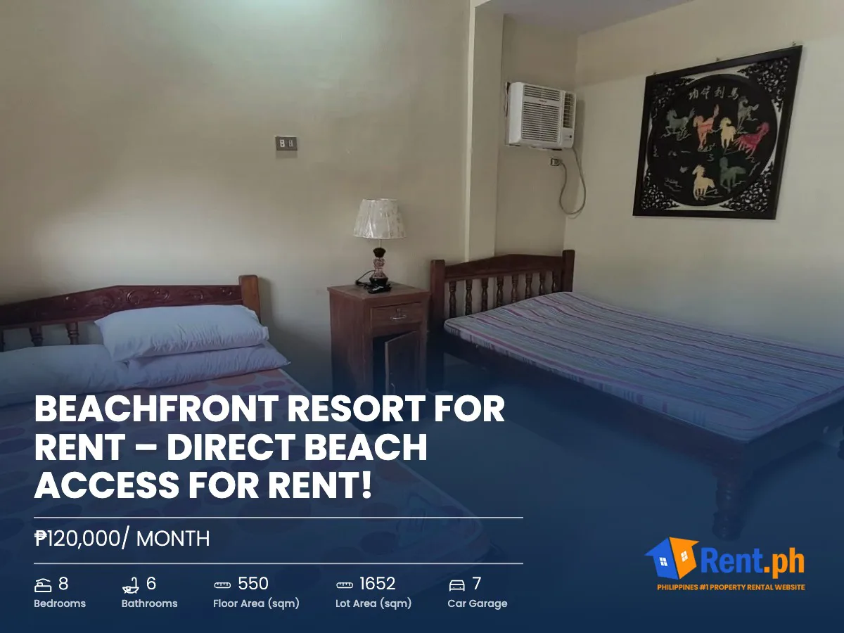 Beachfront Resort for Rent – Direct Beach Access For RENT!