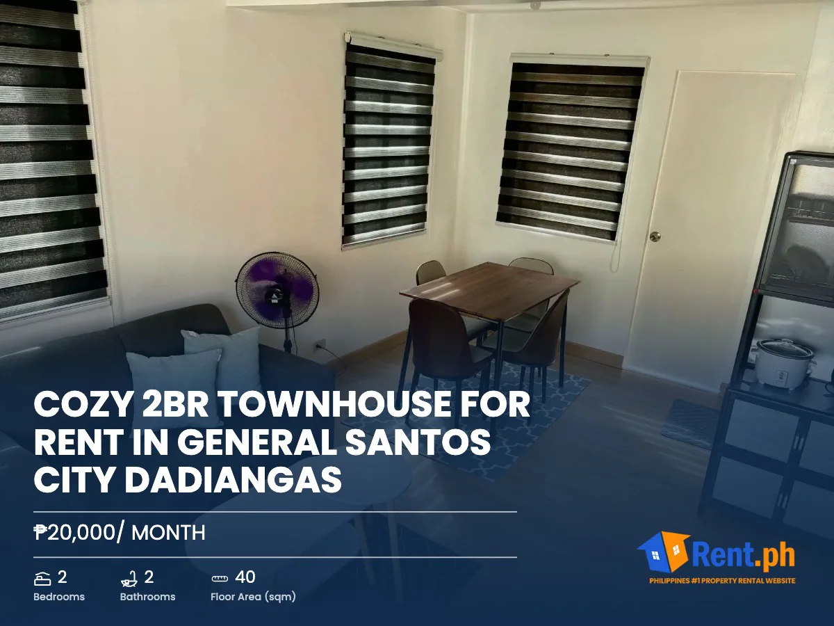 Cozy 2BR Townhouse For Rent in General Santos City Dadiangas