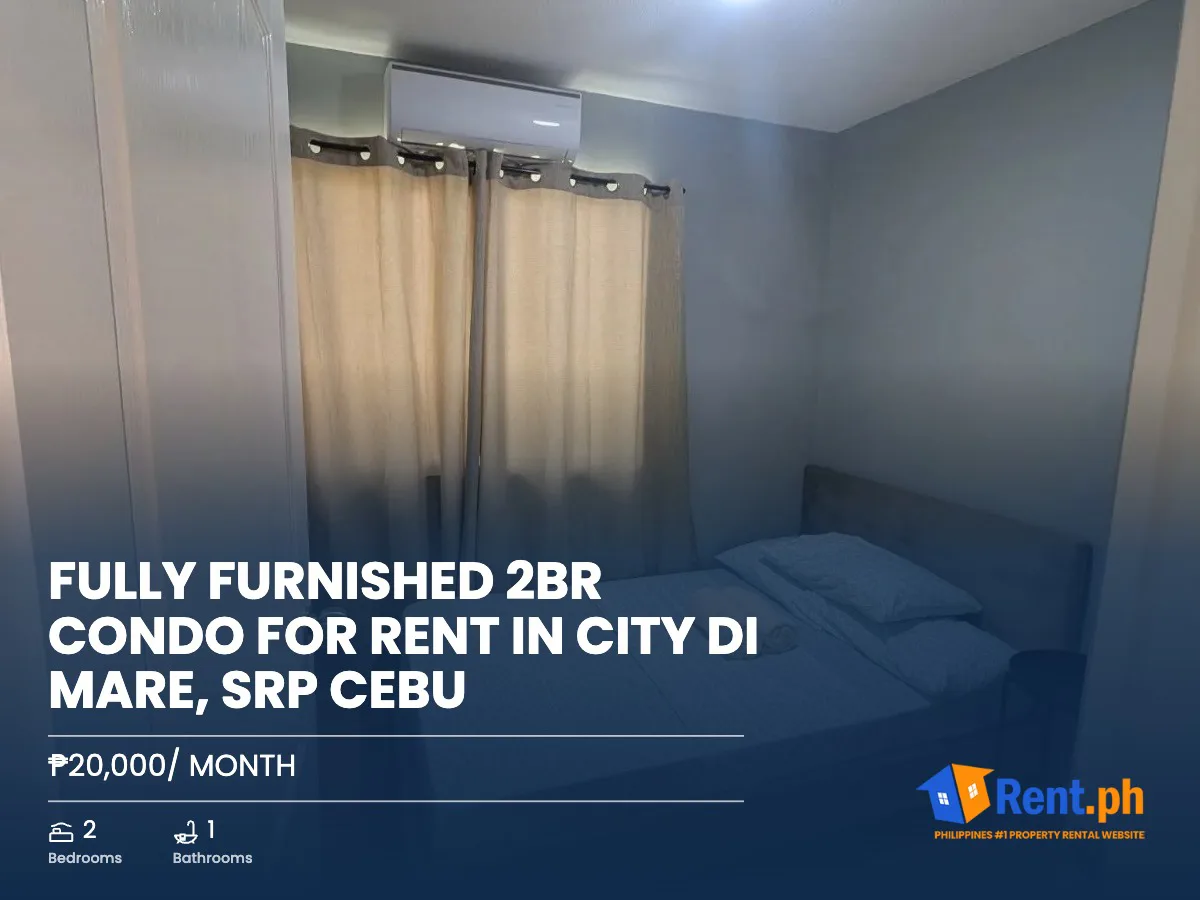 Fully Furnished 2BR Condo for Rent in City di Mare, SRP Cebu