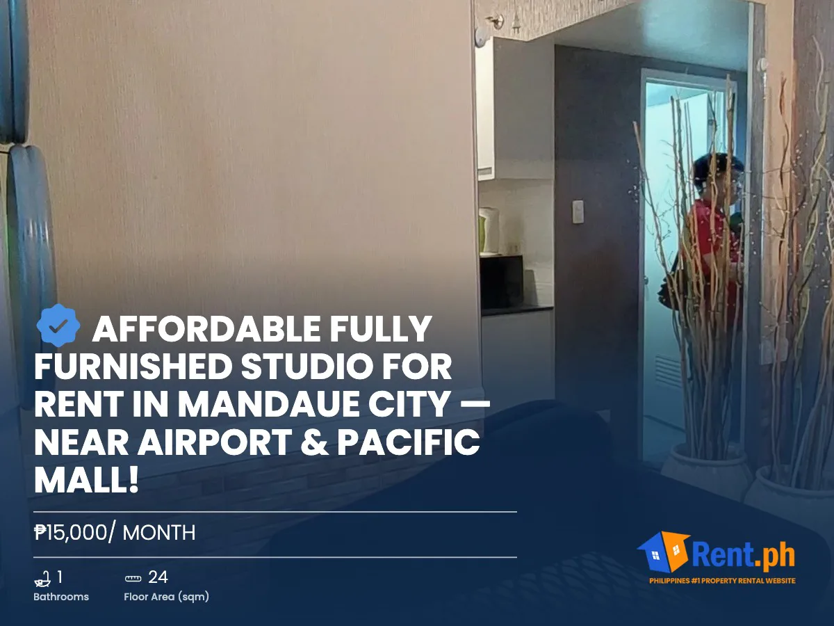 Affordable Fully Furnished Studio for Rent in Mandaue City — Near Airport & Pacific Mall!