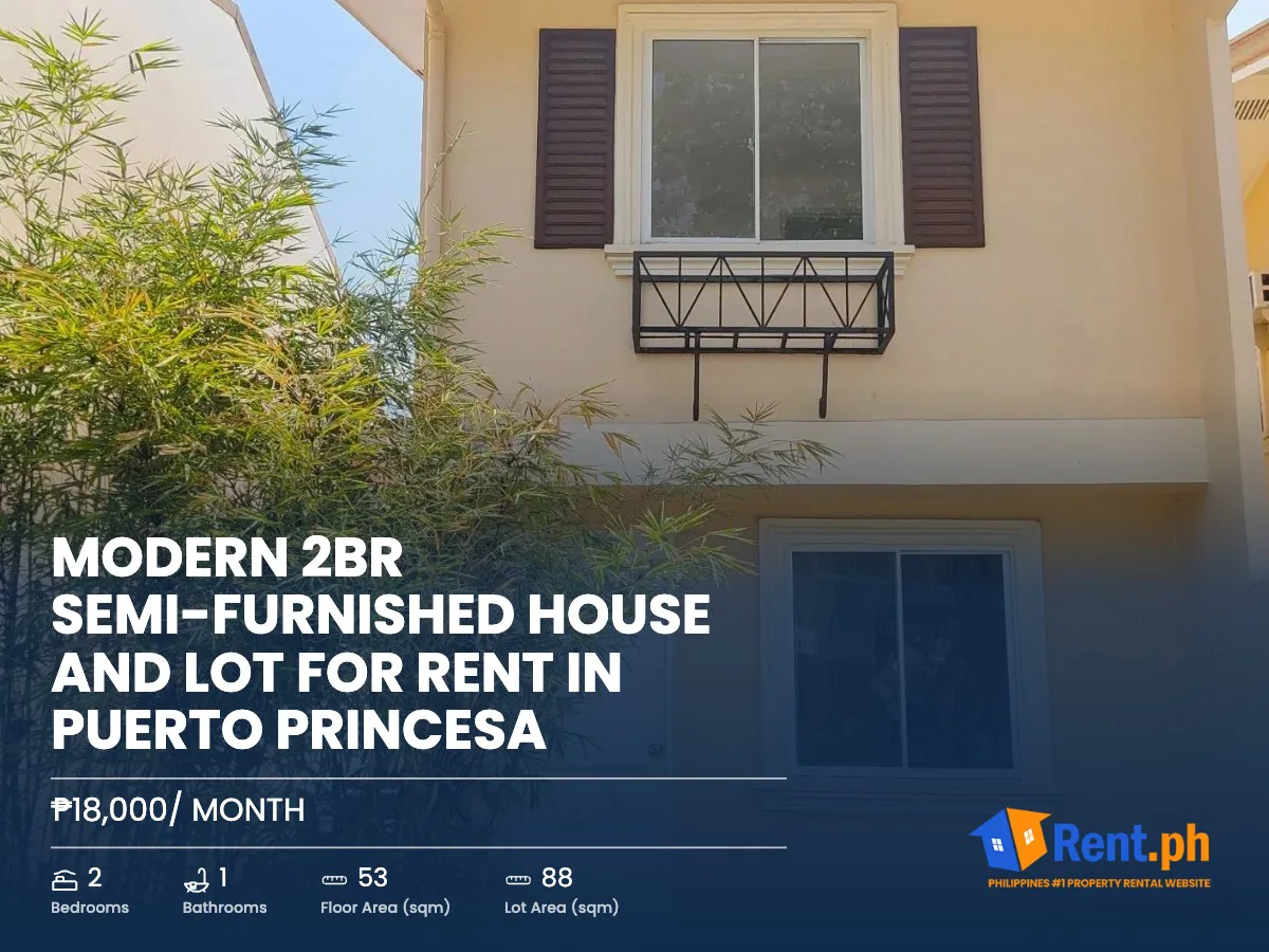 Modern 2BR Semi-Furnished House and Lot For Rent in Puerto Princesa