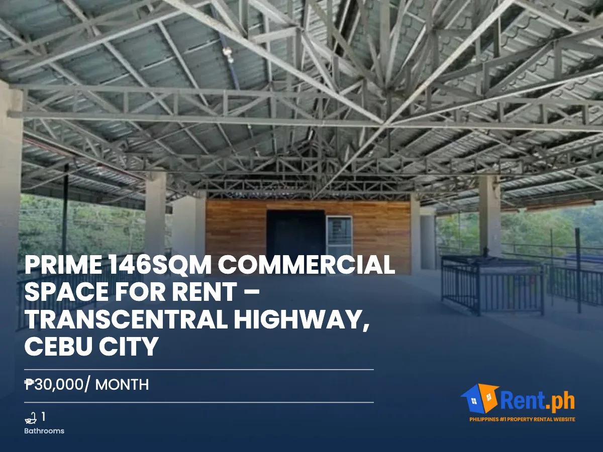 Prime 146sqm Commercial Space for Rent – Transcentral Highway, Cebu City